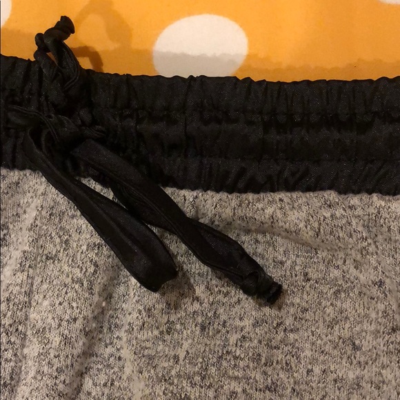 Grey and Black Pajama Shorts - Picture 3 of 4